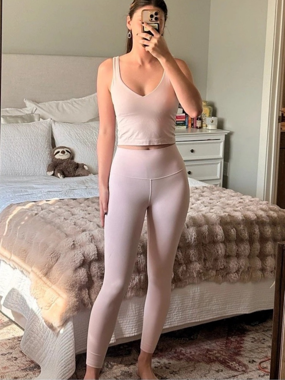 Lululemon Align High-Rise Pant 25" Flush Pink size 4